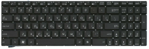 Клавиатура для ноутбука ASUS N56 N76 N550 N750, чёрная, маленький Enter, RU