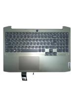 Верхняя часть корпуса (Palmrest) Lenovo IdeaPad Gaming 3-15IMH05, темно-зеленый с клавиатурой