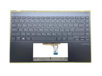Верхняя часть корпуса (Palmrest) Asus ZenBook 13 UX325, серая, клавиатура с подсветкой, RU