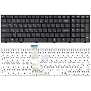 Клавиатура для ноутбука MSI A6200, CR620, чёрная, с рамкой, RU