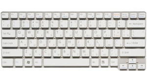 Клавиатура для ноутбука Sony VGN-CW, белая, маленький Enter, RU