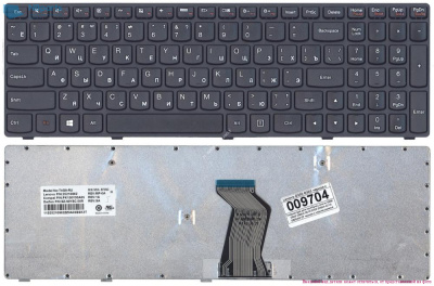 Клавиатура для ноутбука Lenovo IdeaPad G500, G505, чёрная, с рамкой, RU