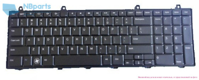 Клавиатура для ноутбука Dell Studio 1749, чёрная, с подсветкой, RU