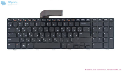 Клавиатура для ноутбука Dell Inspiron N7110, чёрная, маленький Enter, с рамкой, RU
