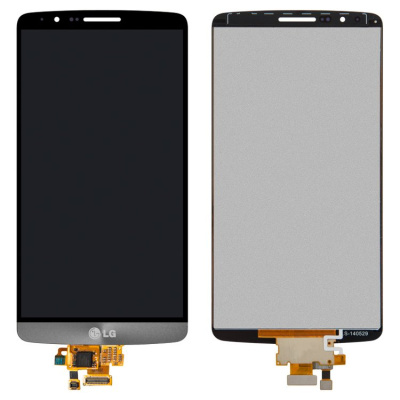LCD дисплей для LG D855 с рамкой (серый)