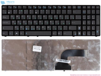 Клавиатура для ноутбука ASUS K52 K53 A52 чёрная, с рамкой, RU Б/У