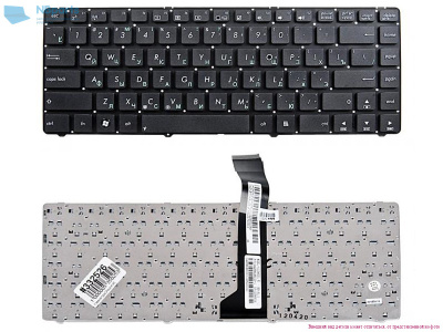 Клавиатура для ноутбука ASUS K45, A45, чёрная, V.1, RU