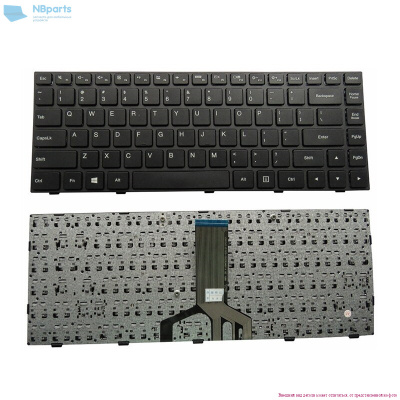 Клавиатура для ноутбука Lenovo IdeaPad 100-14IBD, чёрная, с рамкой, RU