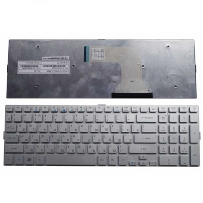 Клавиатура для ноутбука ACER Aspire 5943 5950 8943, серебро, большой Enter,  RU