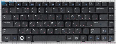 Клавиатура для ноутбука Samsung R420, RV408, чёрная, RU