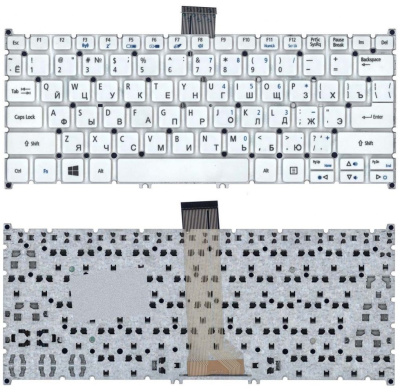 Клавиатура для ноутбука ACER Aspire V5-122 V5-132, белый, RU
