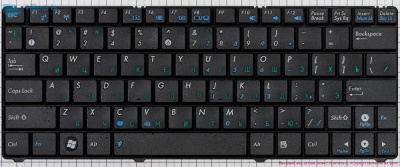 Клавиатура для ноутбука ASUS EeePC 1101HA, чёрная, RU
