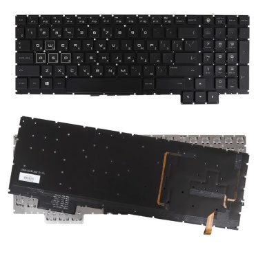 Клавиатура для ноутбука HP Omen 15-CE 15-CE000, чёрная, с подсветкой RGB, RU