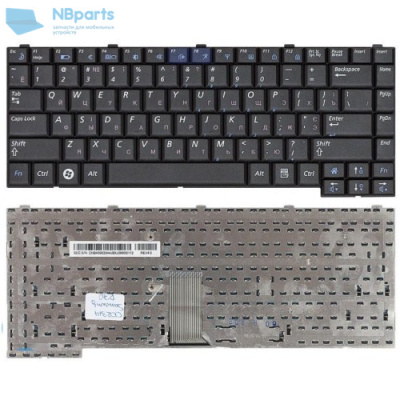 Клавиатура для ноутбука Samsung R60, R560, чёрная, большой Enter, RU