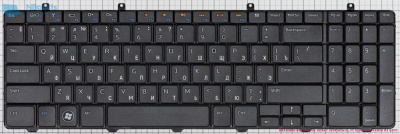 Клавиатура для ноутбука Dell Inspiron 1564, чёрная, RU