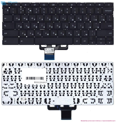 Клавиатура для ноутбука ASUS ChromeBook C200, чёрная, RU