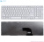 Клавиатура для ноутбука Sony SVE15, белая, с рамкой, RU
