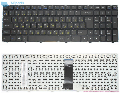 Клавиатура для ноутбука DNS Clevo WA50SFQ, чёрная, RU